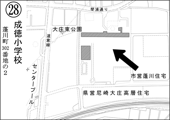 第28投票所成徳小学校