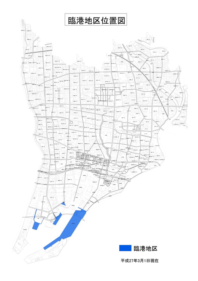 臨港地区位置図