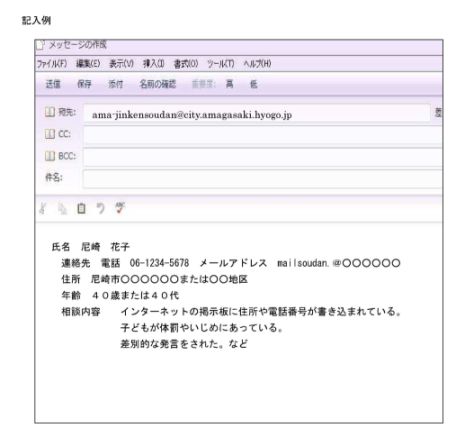 相談メール　イメージ図