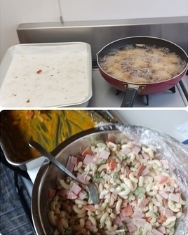 ふれあい食堂　調理中
