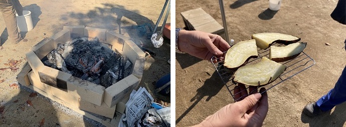 焼き芋の様子1