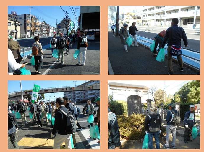 JR尼崎駅前清掃活動の様子