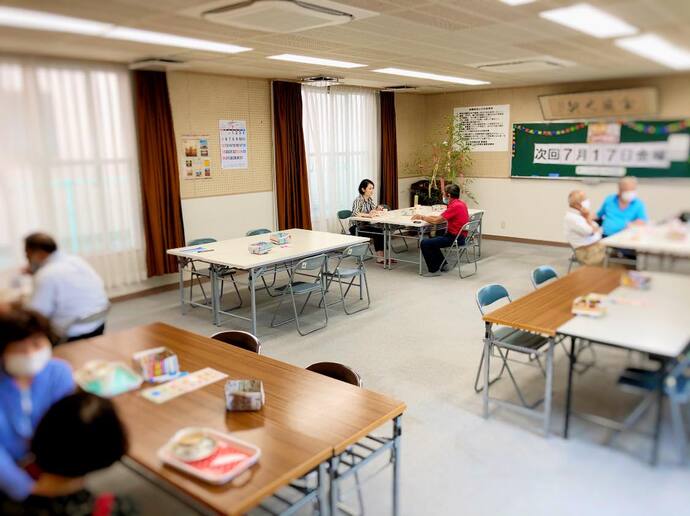 喫茶ひげ茶屋の様子