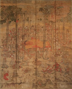 絹本著色涅槃図