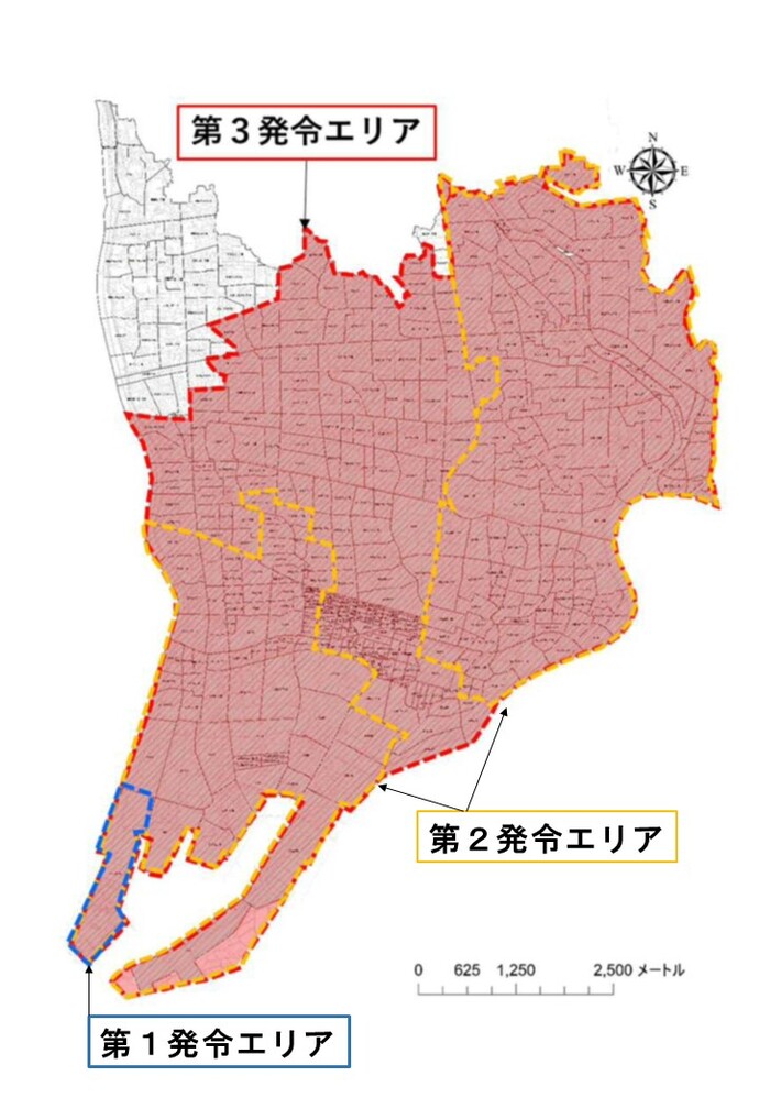 高潮避難情報の発令対象地域