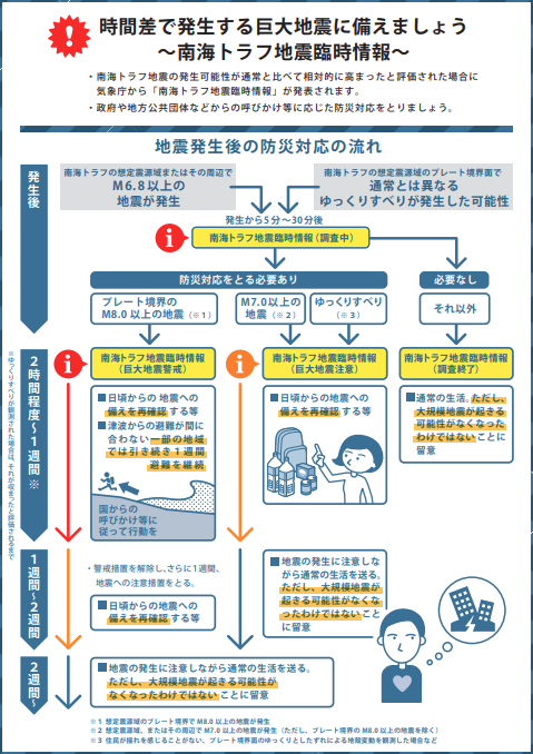 臨時情報フロー