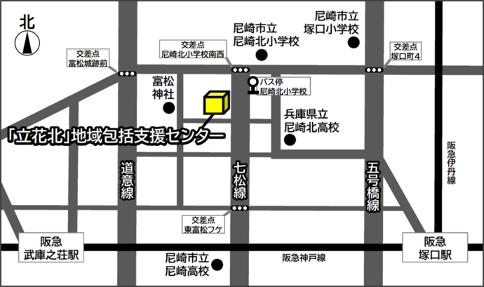 移転先の地図