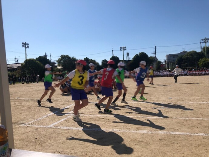 浜田小の体育大会の写真