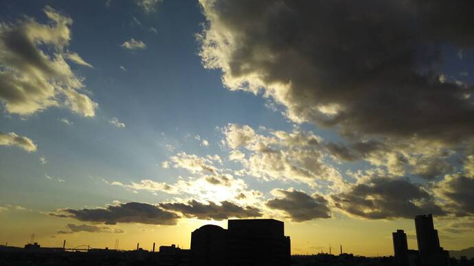 夕暮れ